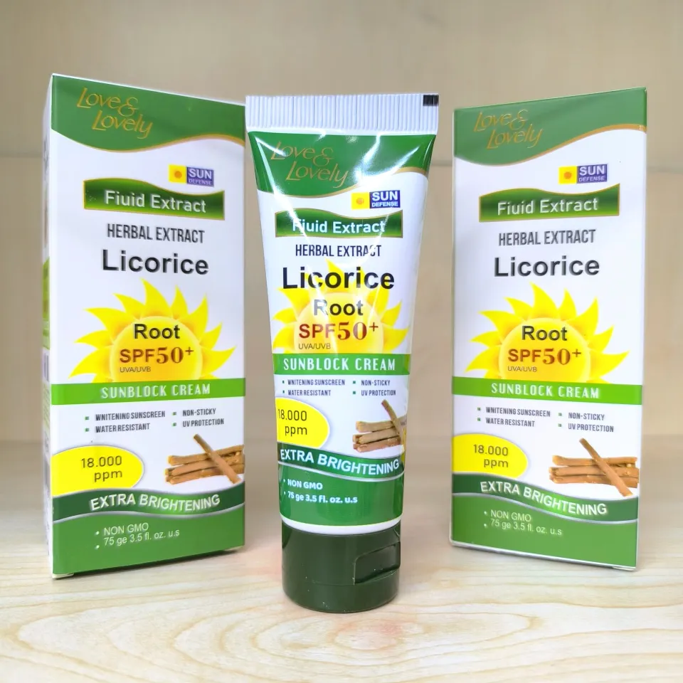 واقي شمس لوف أند لوفلي بخلاصة العرقسوس ☀️🌿