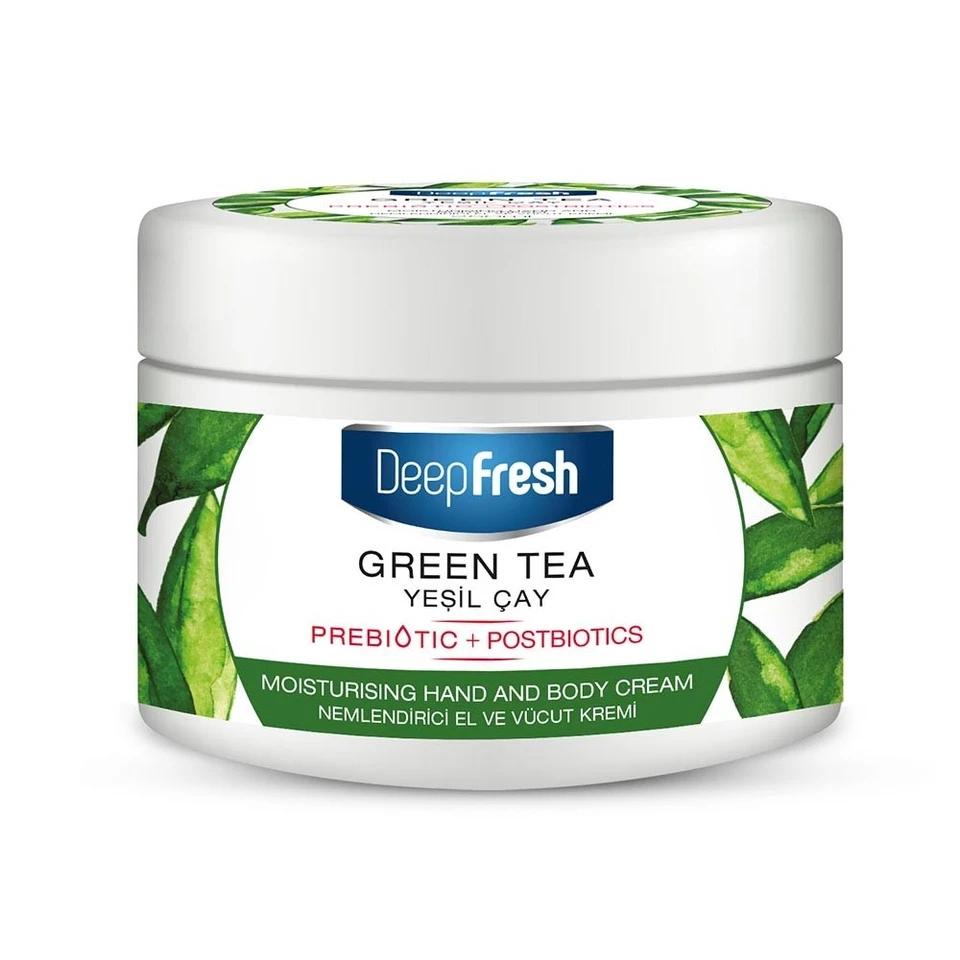 كريم ترطيب اليدين والجسم بالبروبيوتيك الشاي الأخضر (250 مل)