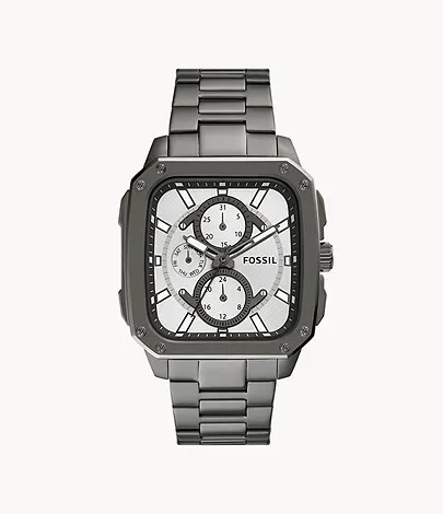 ساعة فوسيل متعددة الوظائف من الفولاذ المقاوم للصدأ 