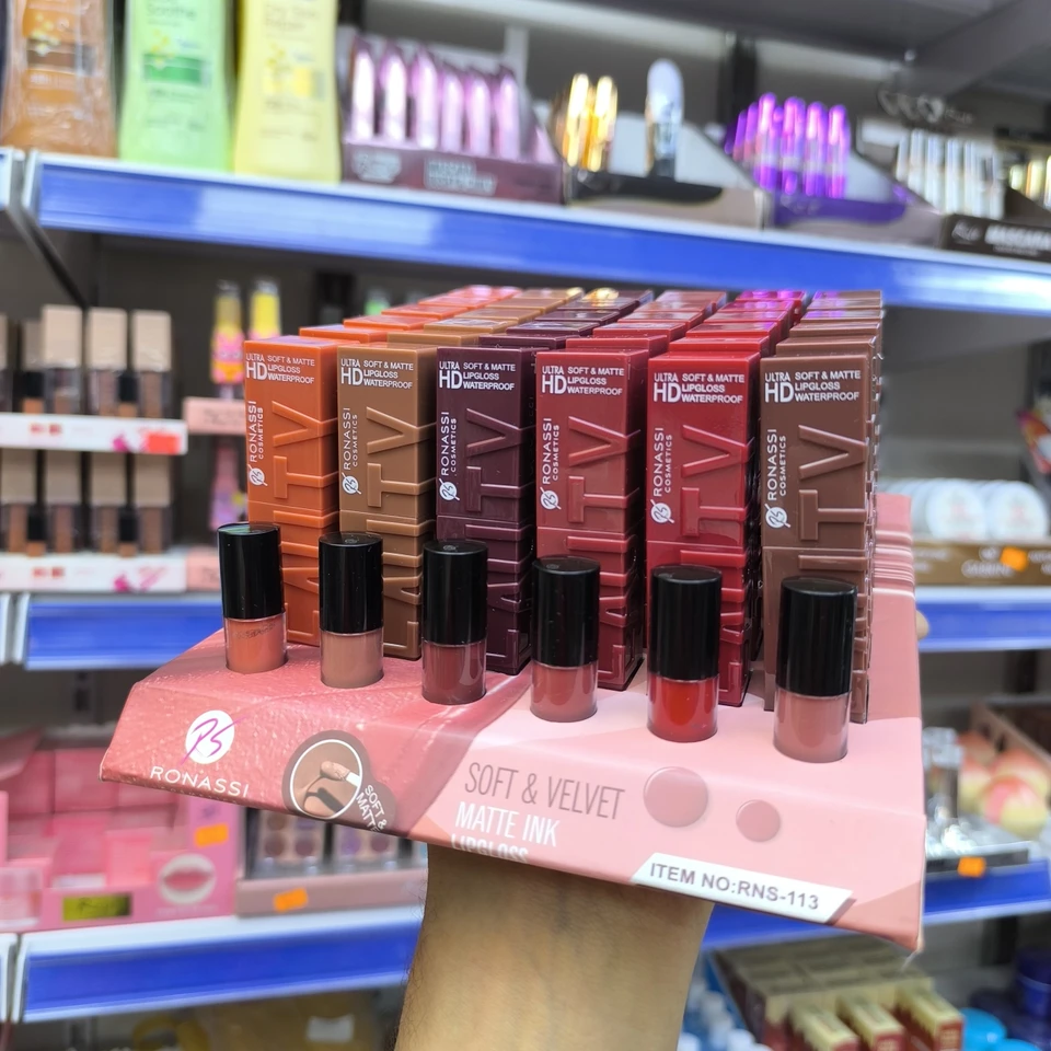 طقم روج روناسي مخملي مطفي – 6 قطع / 6 ألوان 💄