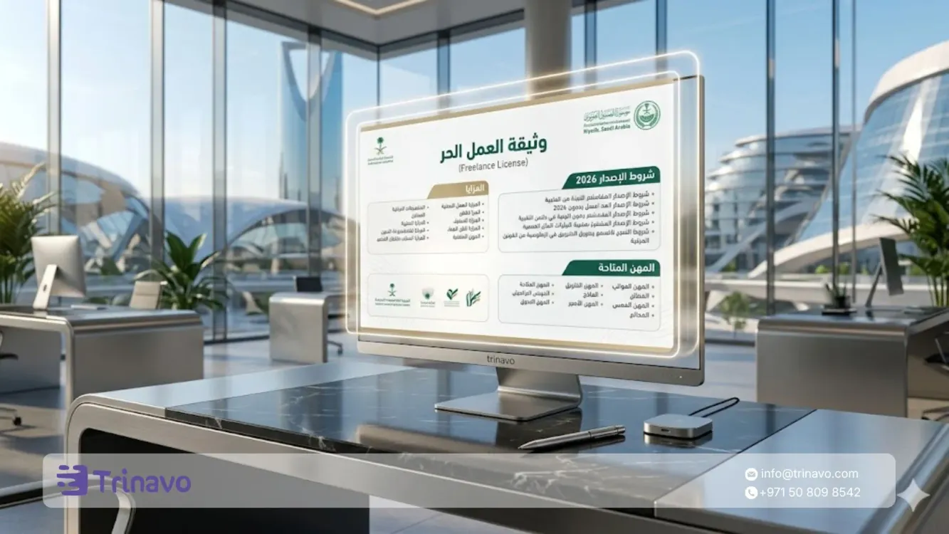 وثيقة العمل الحر في السعودية: شروط الإصدار والمزايا والمهن المتاحة 2026