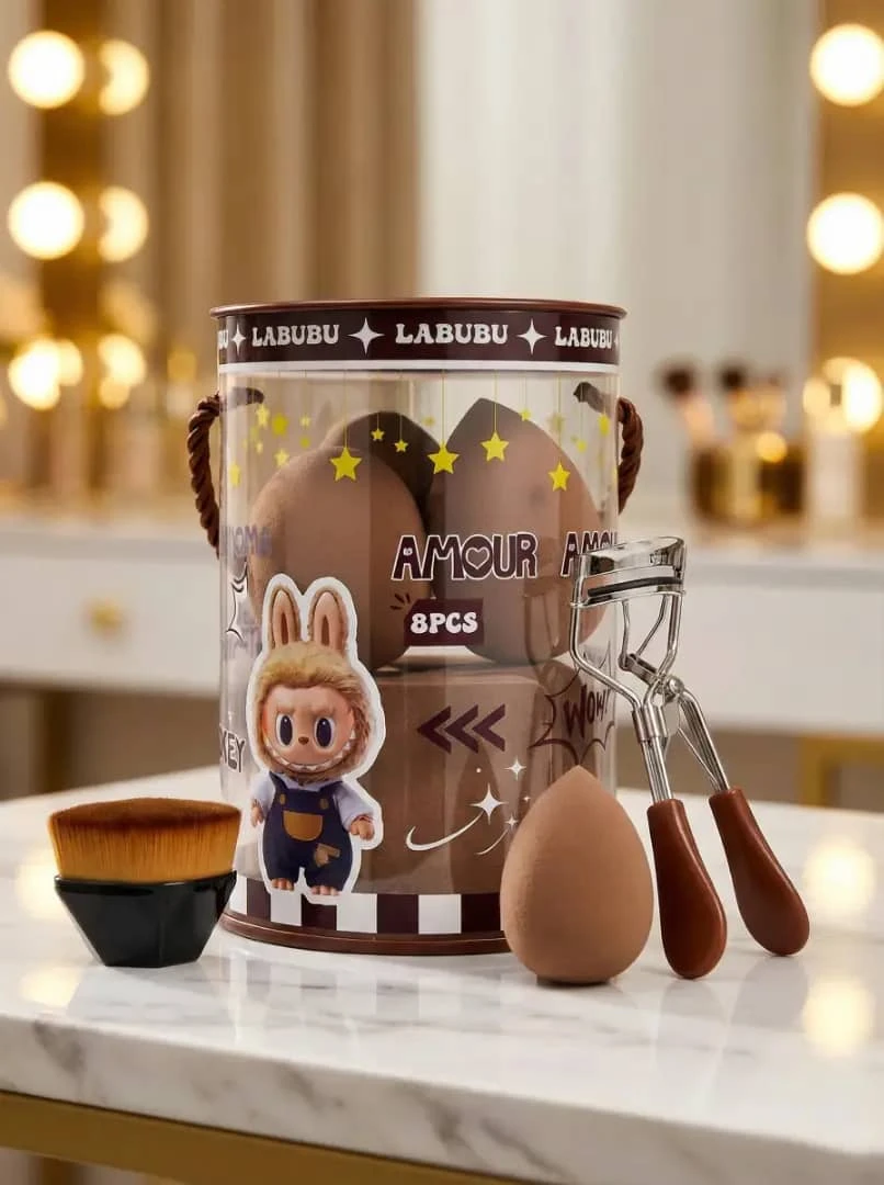🐰 سفنجات بوكس لابوبو للجمال (8 قطع) 🎀