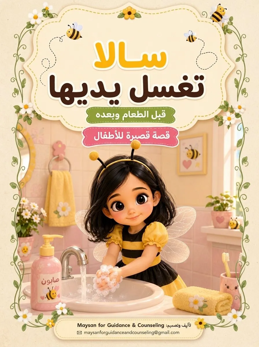📚 الكتاب الثاني: سالا تنظف أسنانها من سلسلة عادات سالا اليومية