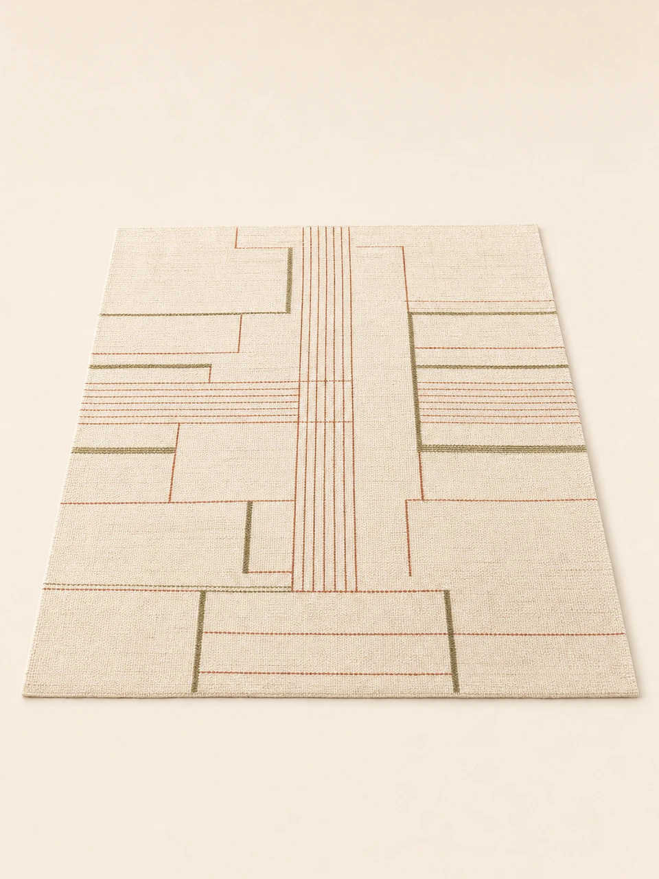 سجادة صوف منسوجة يدويًا، 200 × 300 سم