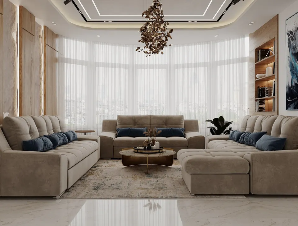 تصميم ثلاثي الابعاد مودرن 