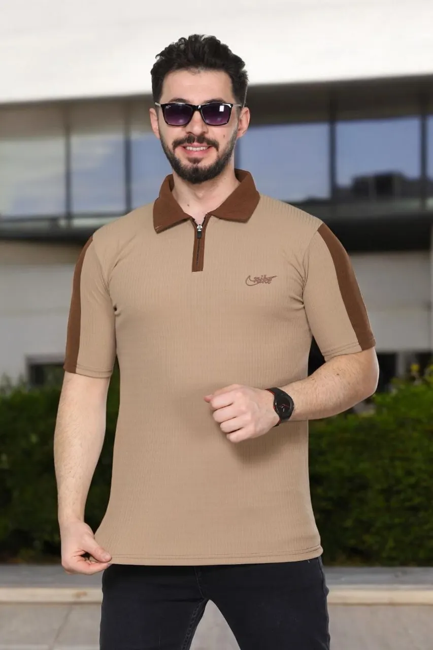 بلوزة رجالي جاكار زبدة محززة فل ليكرا مريحة كتير 🫰 