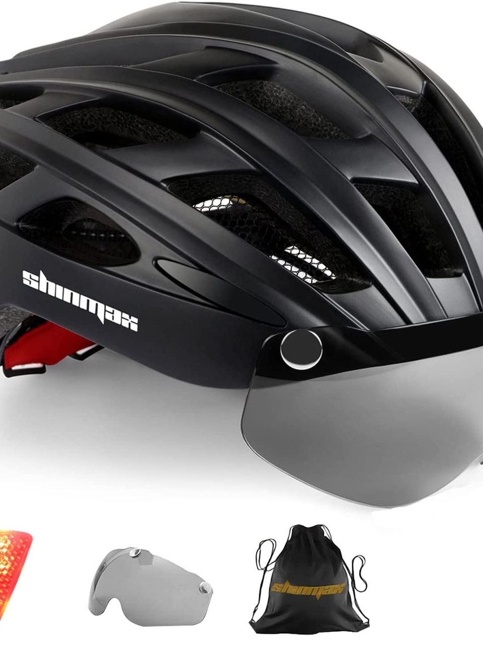 خوذة دراجة باضاءة خلفية من Shinmax