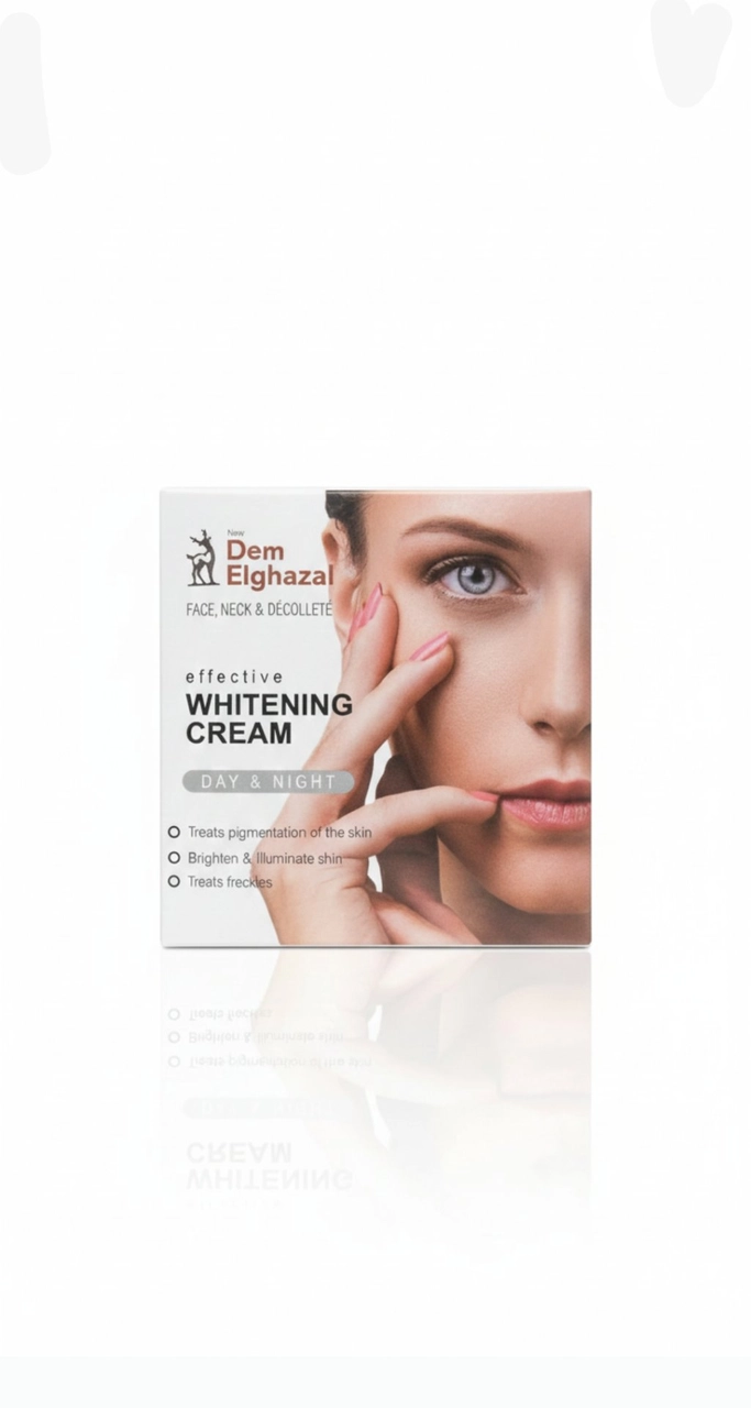 كريم التفتيح الفعّال للوجه والرقبة – ديم الغزالDem Elghazal Effective Whitening Cream (Day & Night)