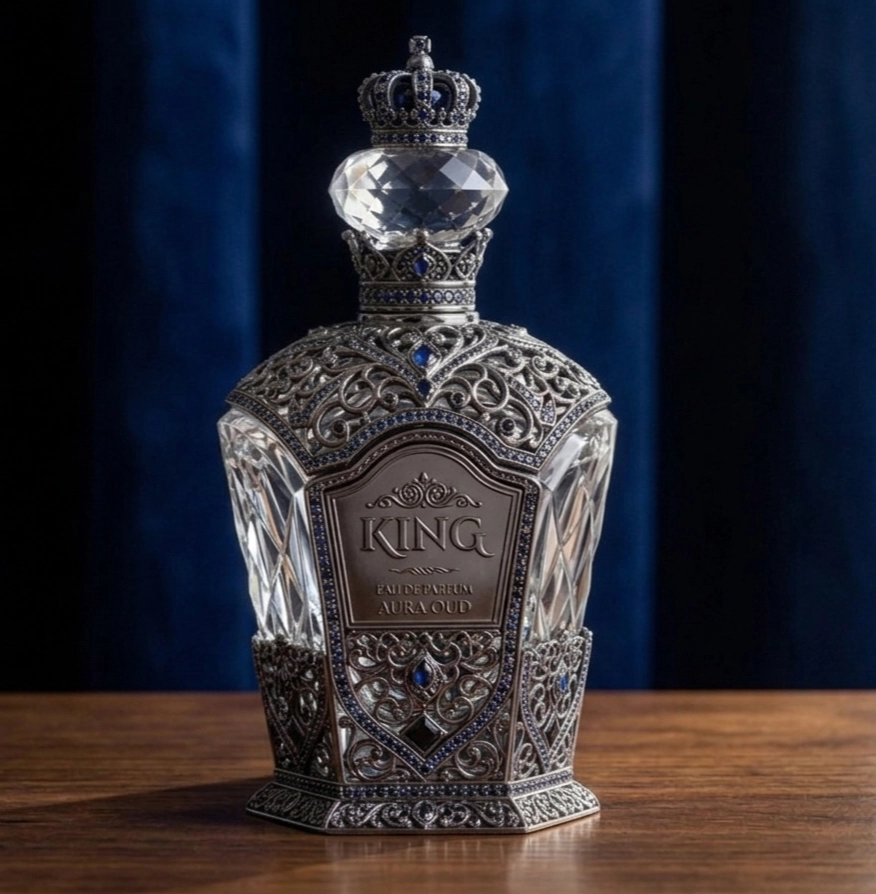 عطر 𝑲𝑰𝑵𝑮 – هيبة الحضور وسلطان العطور