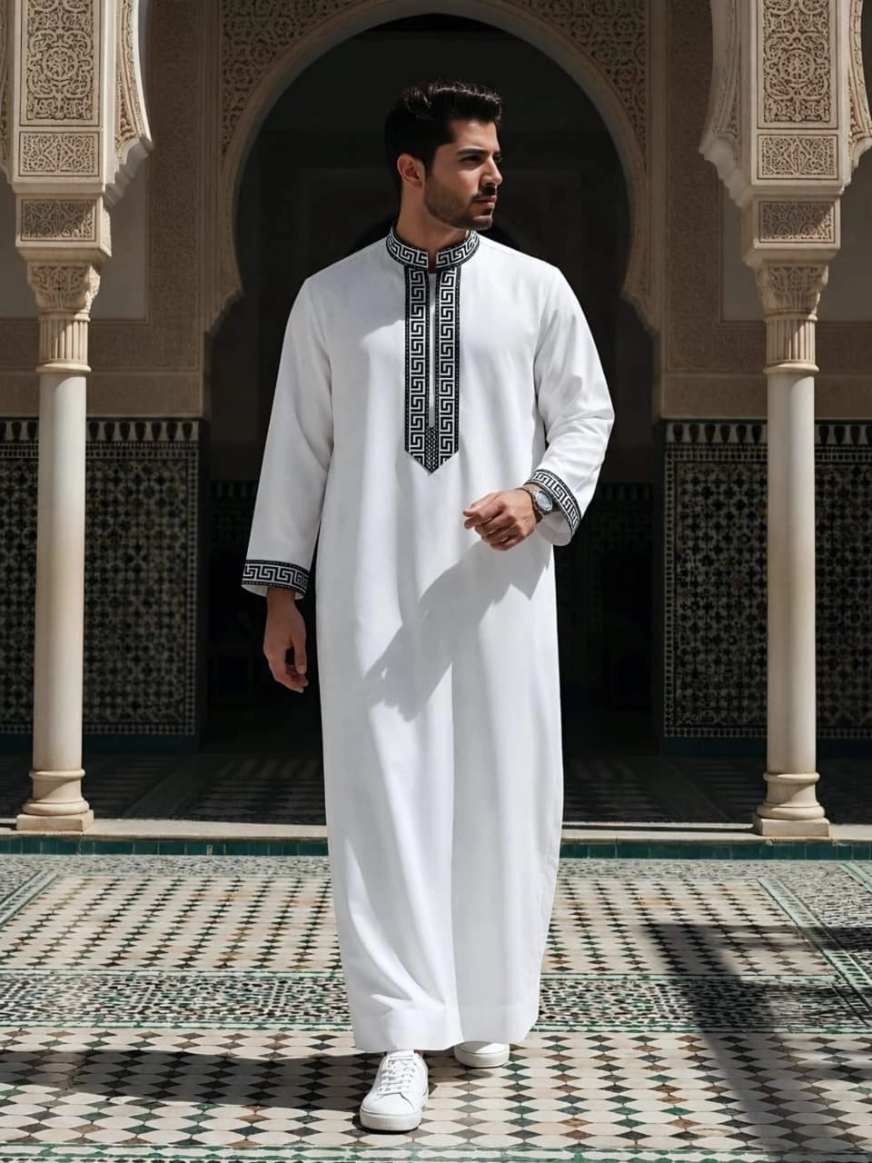 عبايه رجالي تركي ياقه