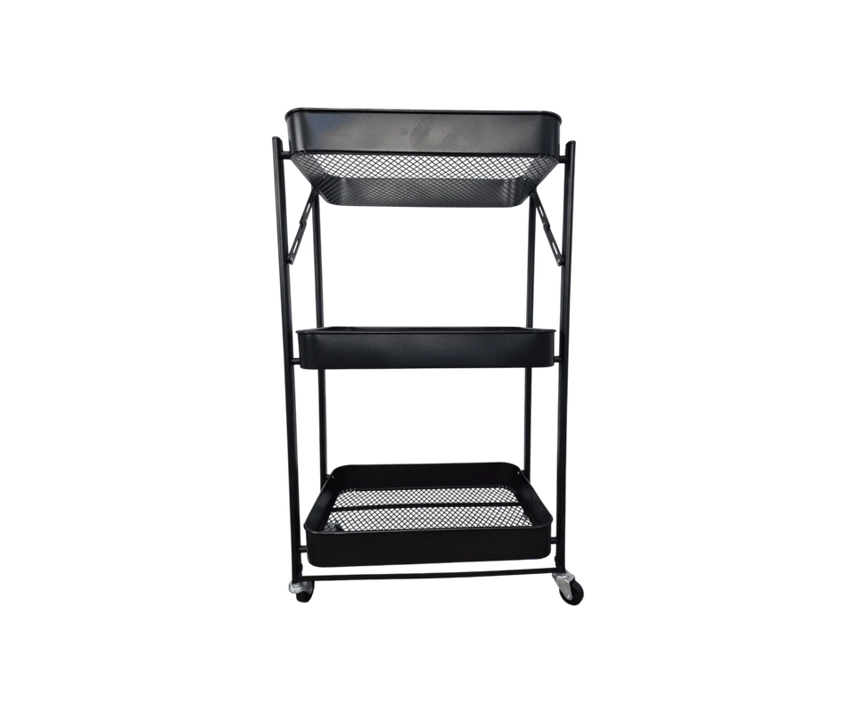 3-tier mobile kitchen basket