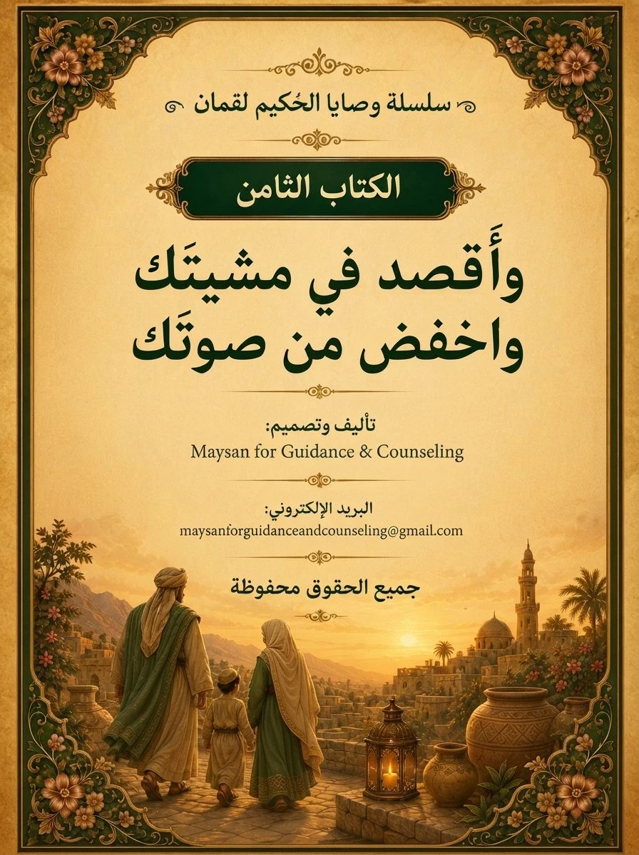 الكتاب الثامن : واقصد في مشيتك واخفض من صوتك