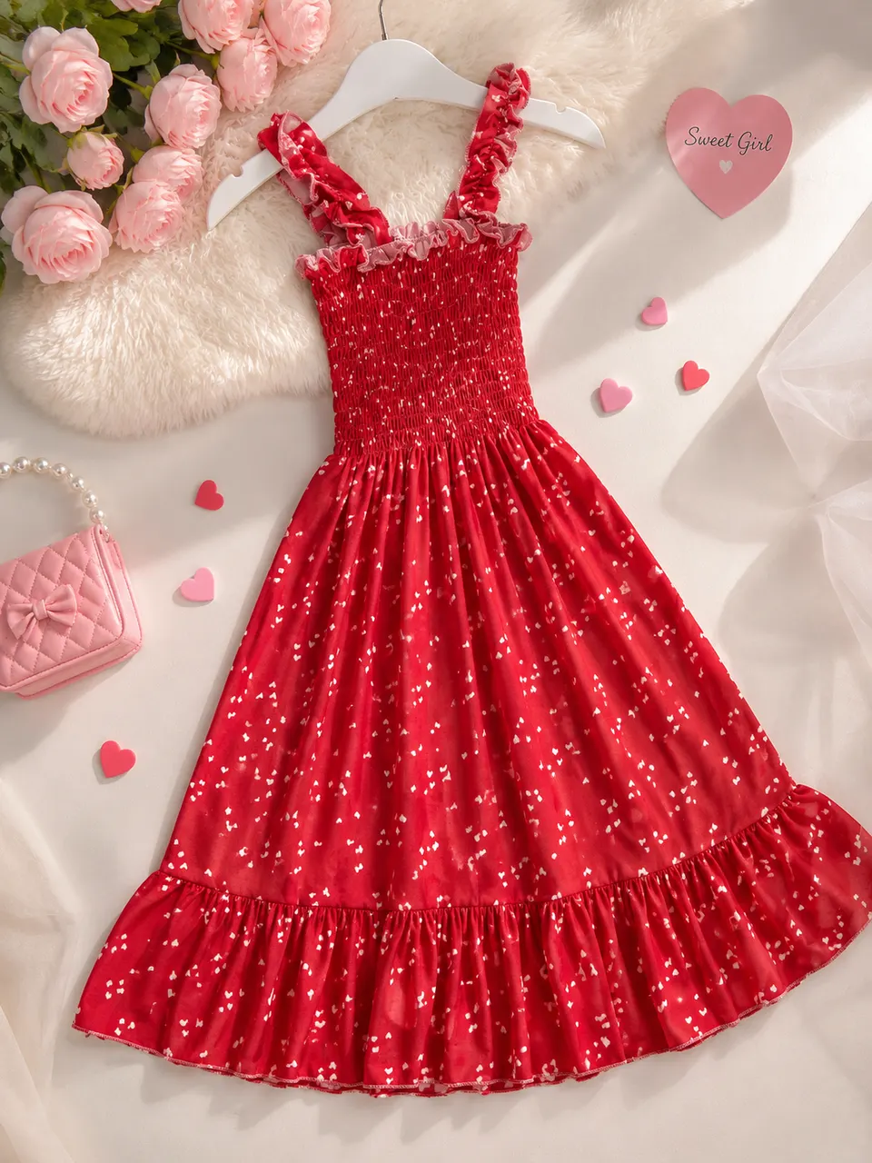 فستان كيوت أنوثة – كلوشة ناعمة 💖🌸