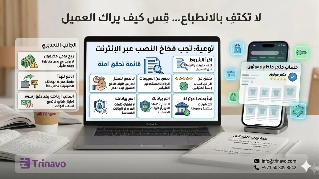 تجنب النصب في الربح من الانترنت