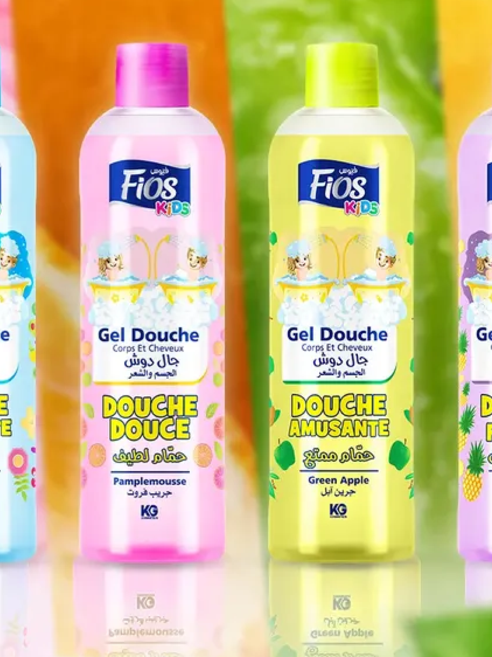 جل دوش 4 انواع للاطفال