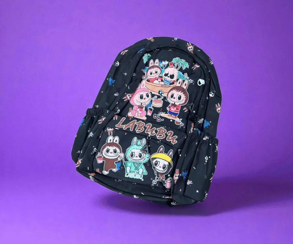 حقيبة ظهر LABUBU مع جزدان صغير