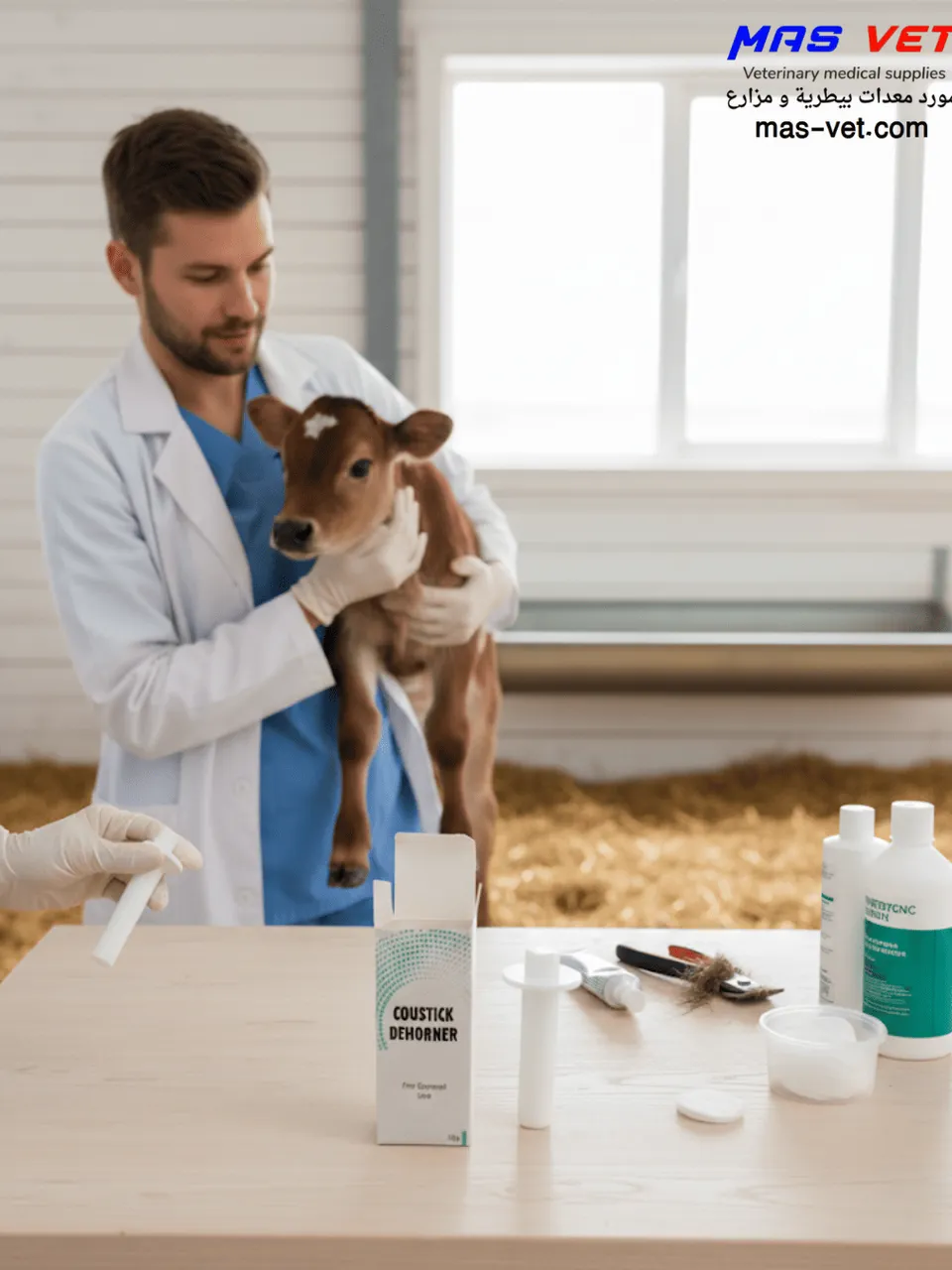 قلم القرون 10 غرام - قلم كاوي - لإزالة قرون العجول -هورنسبيك - 