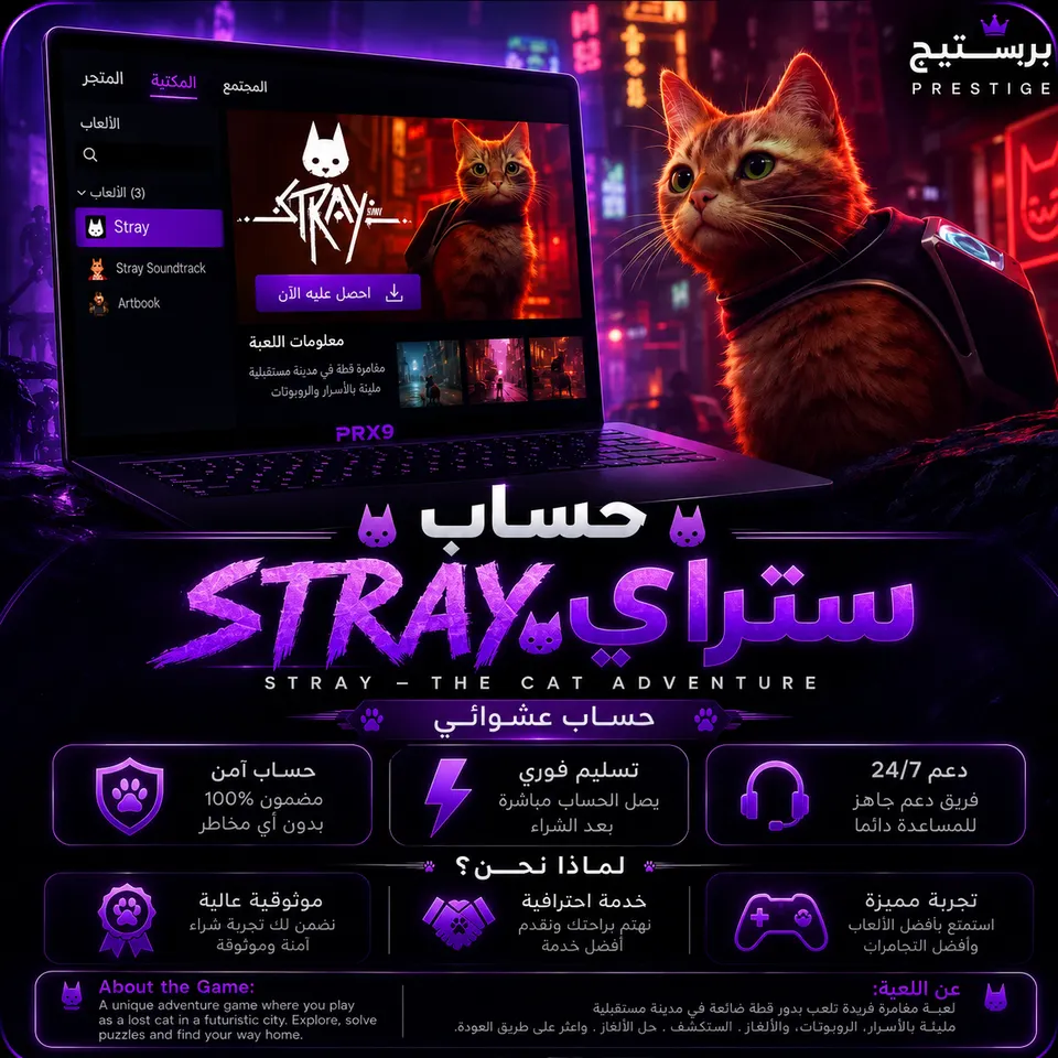 حساب Stray عشوائي | تسليم فوري