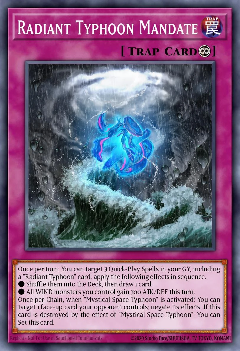 Radiant Typhoon Mandate - 26LP-EN015 - Secret Rare - 1st Edition