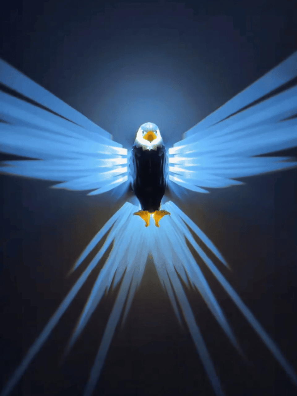 انارة جدارية على شكل صقر