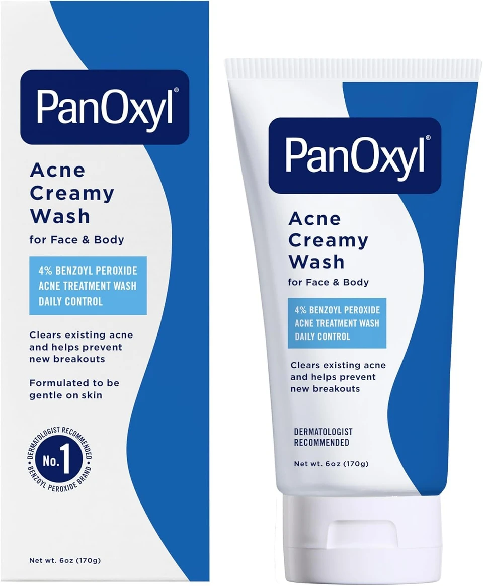 PanOxyl Antimicrobial Acne Creamy Wash, 4% 170g