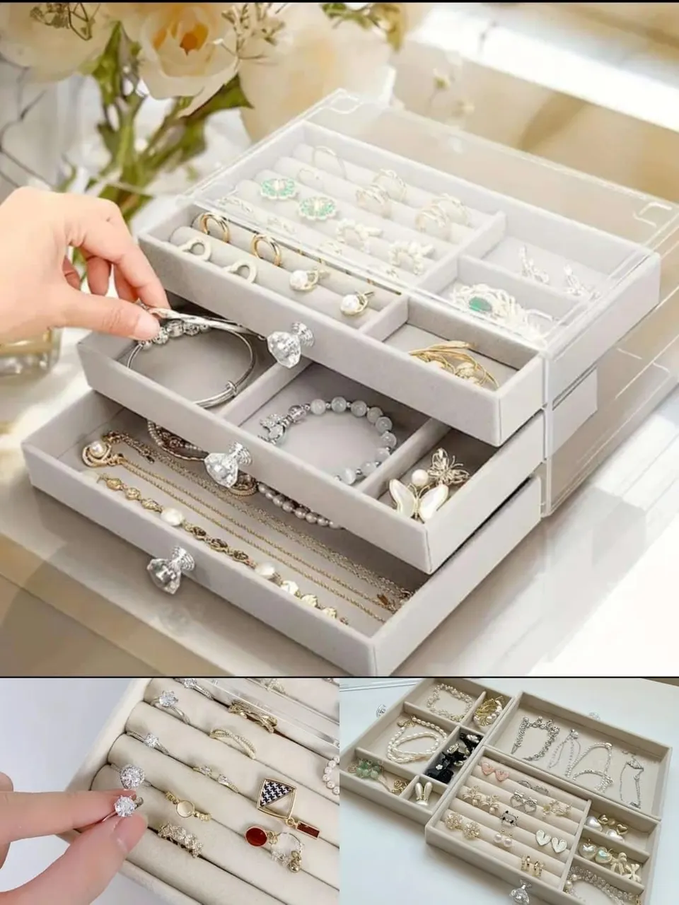 صندوق مجوهرات أكريليك