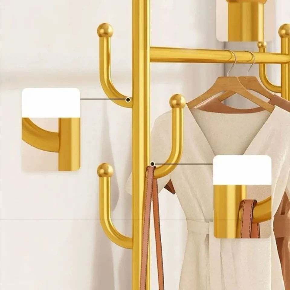 ستاند ملابس متعددة الاستخدامات مع رف سفلي