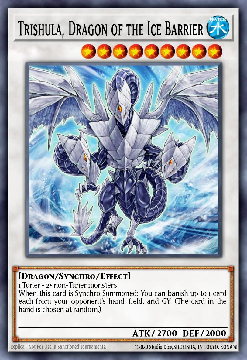 Trishula, Dragon of the Ice Barrier - AP08-EN001 - Ultimate Rare - Unlimited