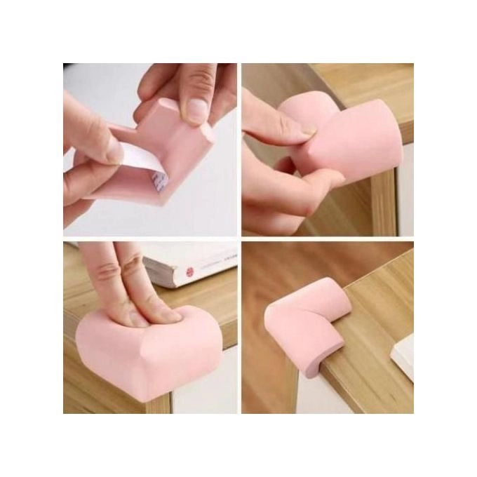 Foam corner protectors for children's safety, for table corners and sharp edges