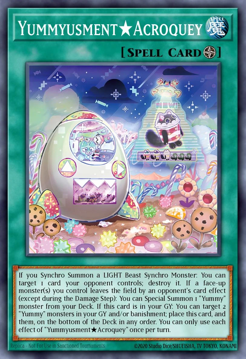 Yummyusment?Acroquey - 26LP-EN007 - Secret Rare - 1st Edition
