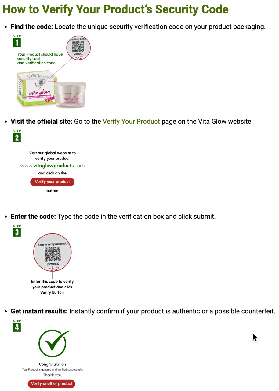 Vita Glow Skin Whitening Night Cream