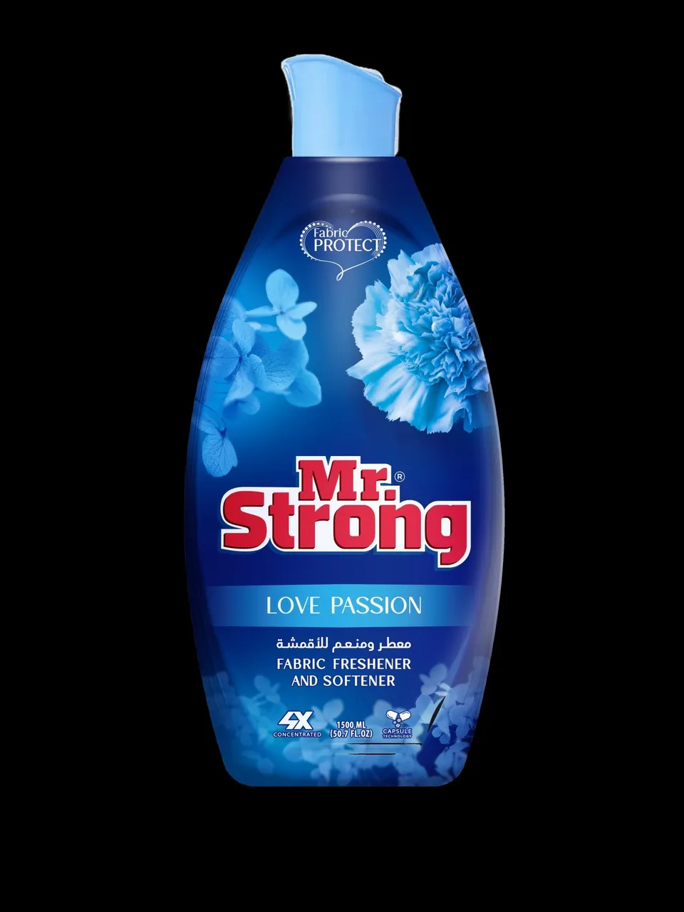 مستر سترونج منعم اقمشة 1.5 لتر ازرق