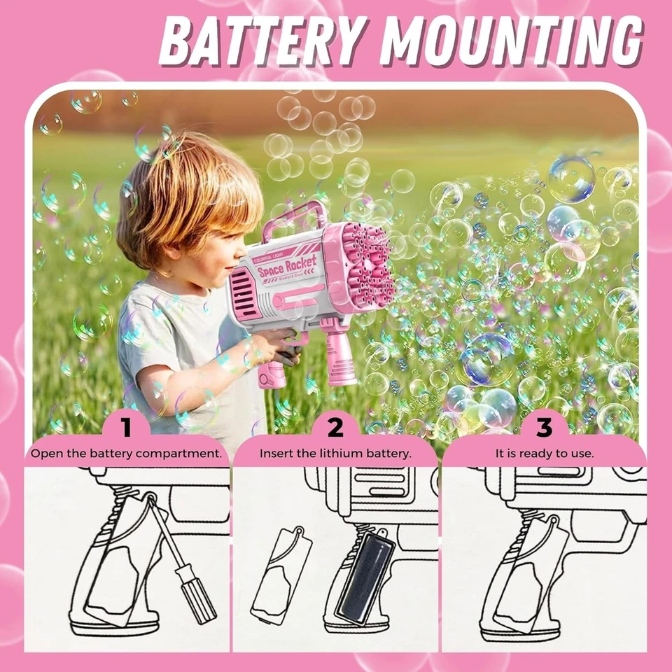 64-hole bubble gun