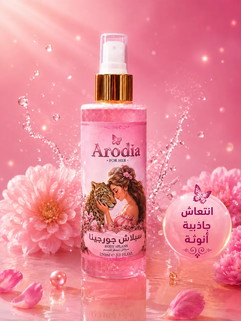  🚀أنوثة مغرية – معطر وملمع للجسم 250 مل🔥🌷