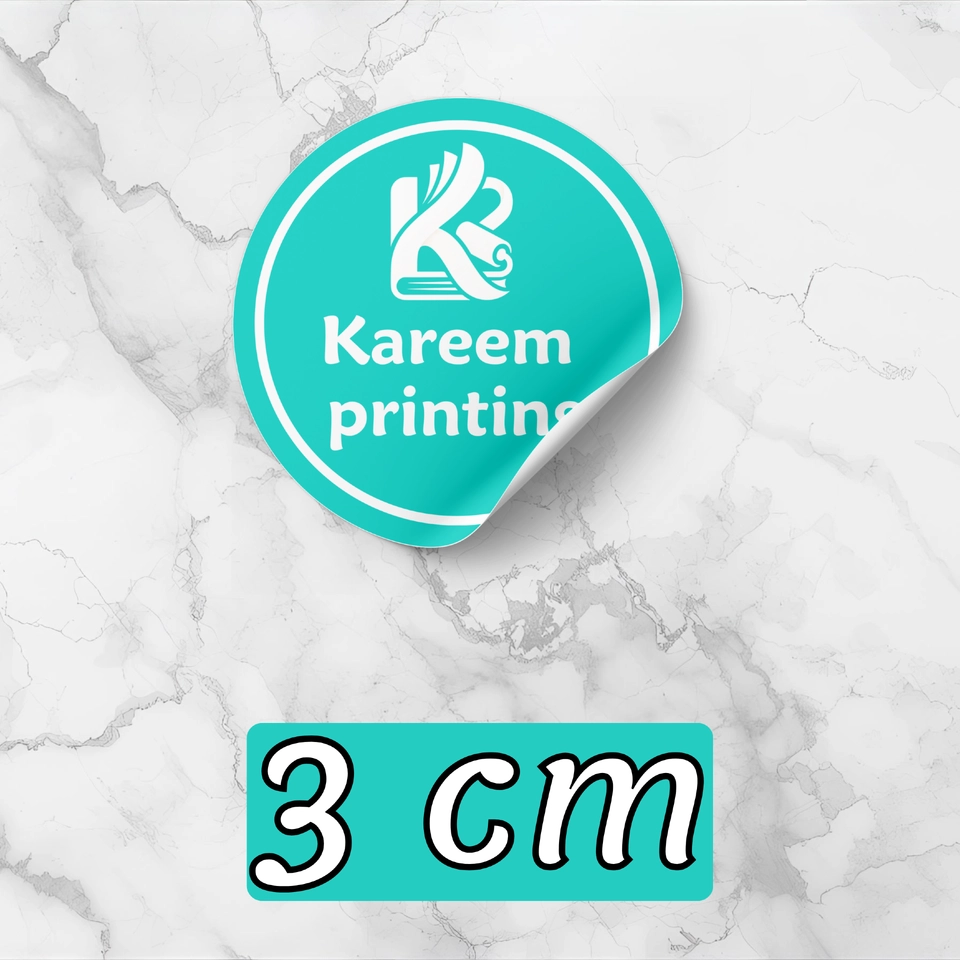 3cm round sticker