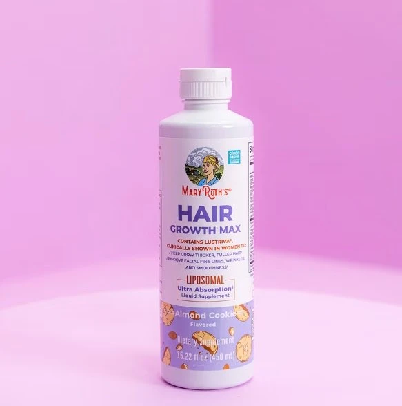 MaryRuth's, Hair Growth Max Liposomal, Almond Cookie 450 ML
