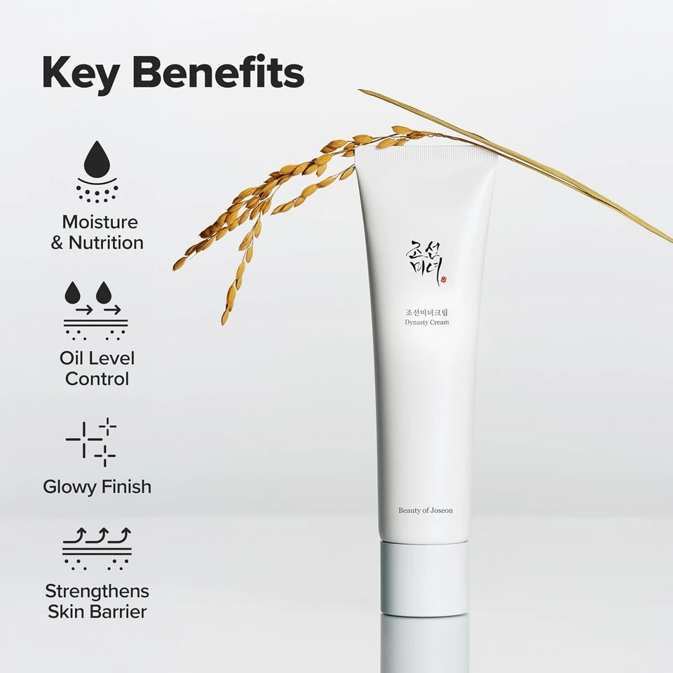 Beauty of Joseon Dynasty Cream Hydrating Face Moisturizer for Dry, Sensitive Skin, Korean Skincare for Men and Women 100ml