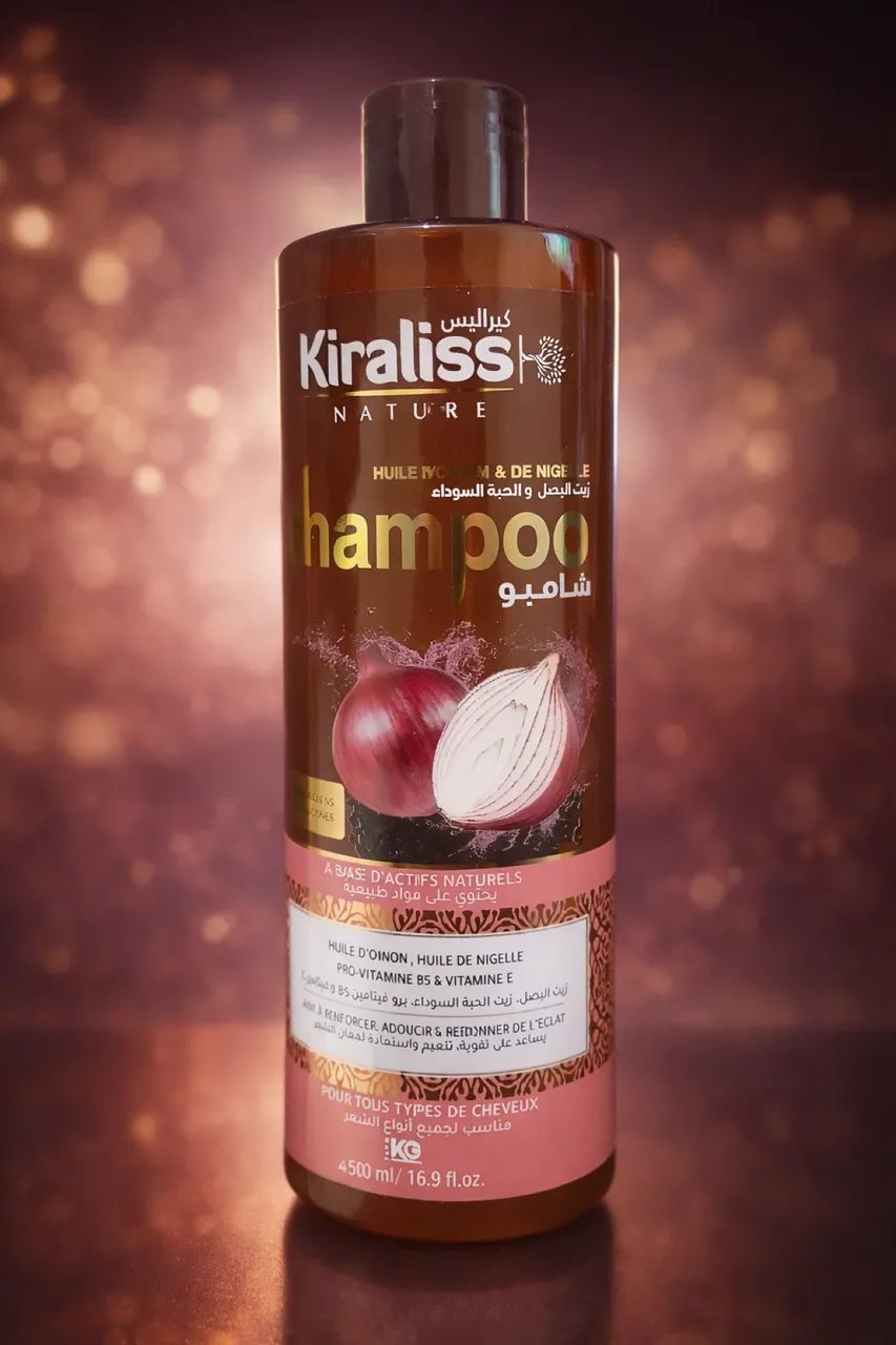 شامبوان زيت بصل وحبة بركة حجم 500مل