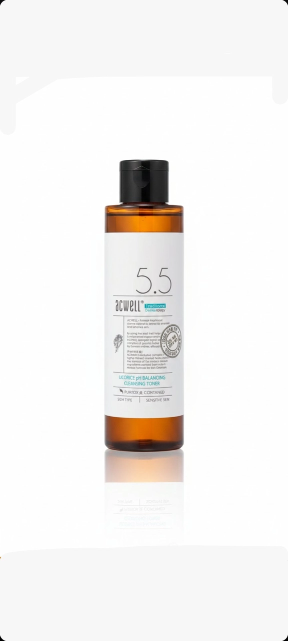 تونر موازن وملطّف للبشرة الحساسةACWELL 5.5 Licorice pH Balancing Cleansing Toner