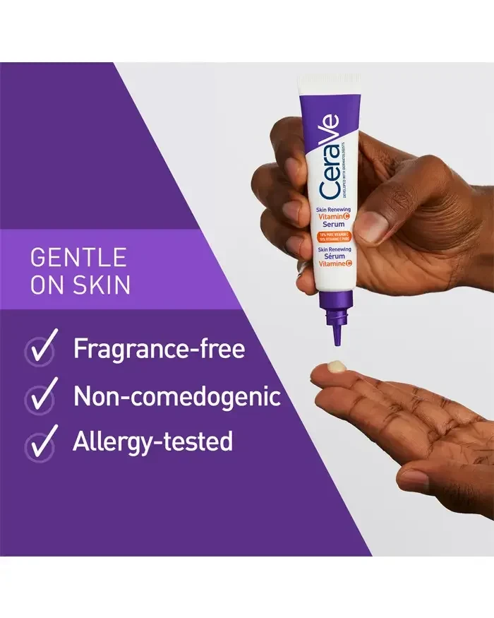 CeraVe Vitamin C Serum With Hyaluronic Acid Skin Brightening Serum For Face With 10 Pure Vitamin C Fragrance Free 30ml