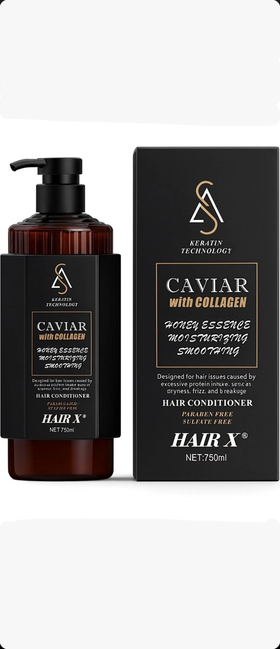 بلسم هير اكس (HAIR X) بالكافيار والكولاجين - 750 مل