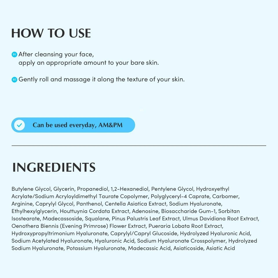 EQQUALBERRY Swimming Pool Ampoule 50 ml – Hydrating Hyaluronic Acid Serum with 8-Layer Hyaluronic Complex & Cica Extracts, Lightweight Soothing Daily Serum
