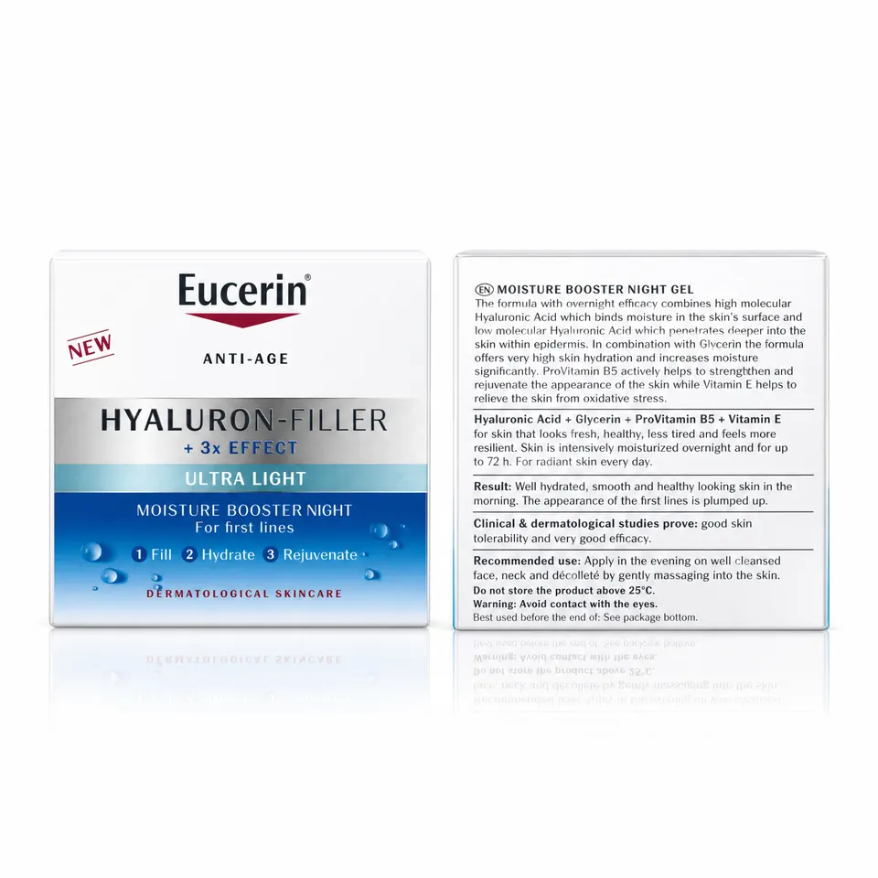Eucerin Anti-Age Hyaluron-Filler + 3x Effect Ultra Light Moisture Booster Night