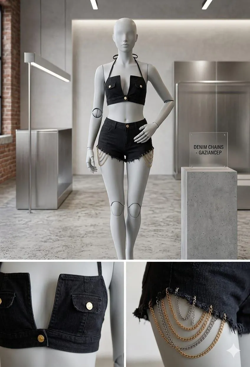 طقم لانجري جينز 