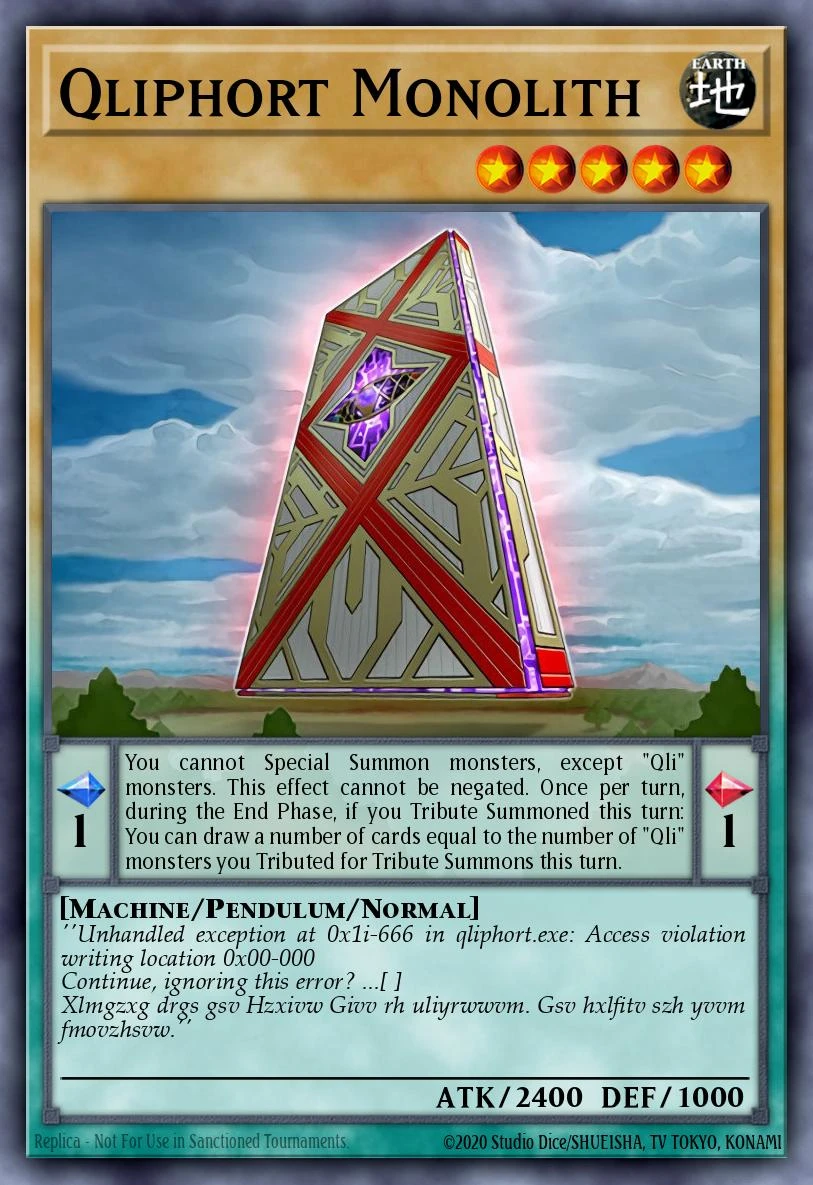 Qliphort Monolith - PEVO-EN058 - Super Rare - 1st Edition