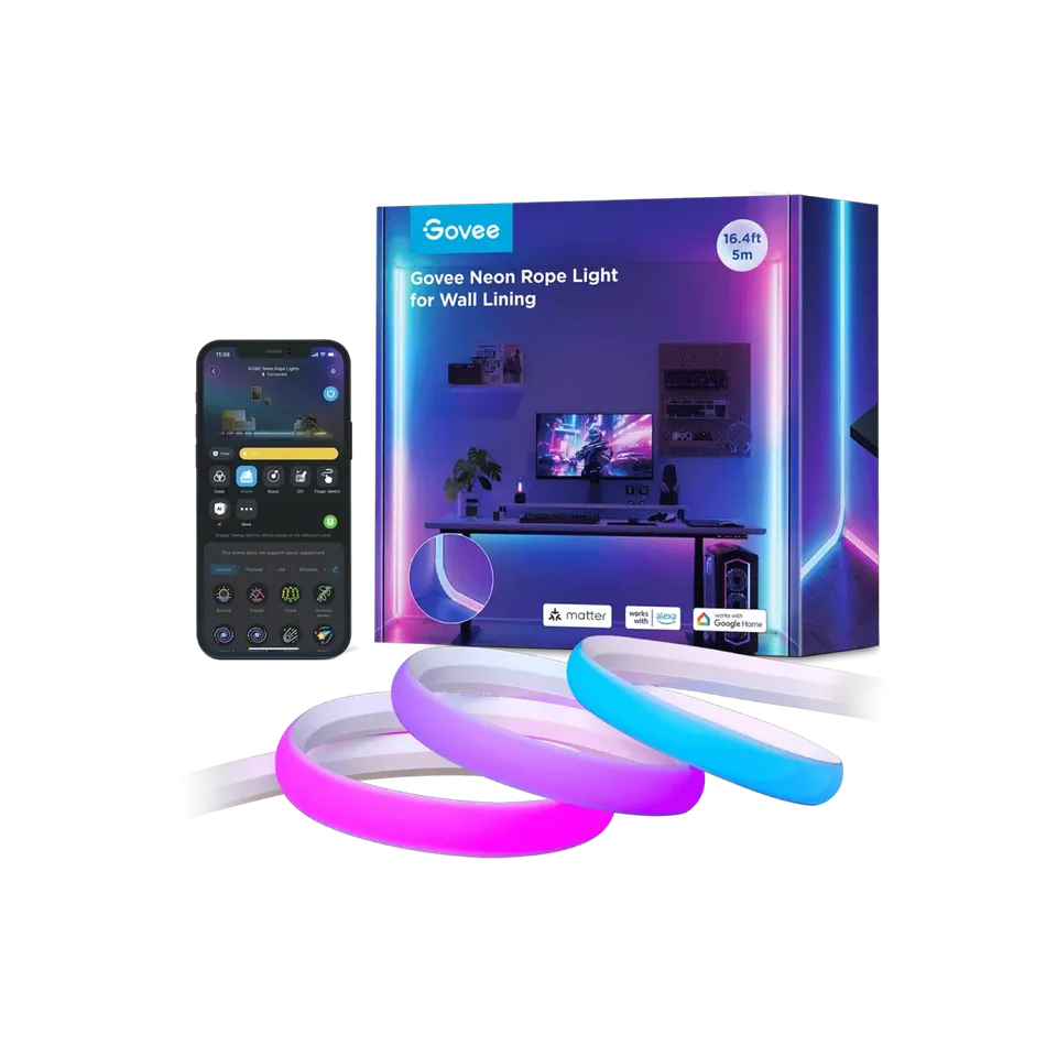Govee Neon Rope Lights for Wall Lining