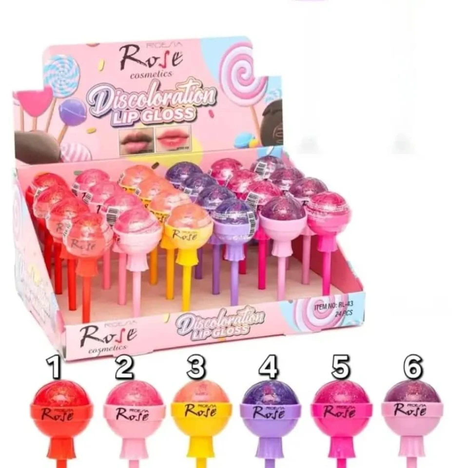 ملمع شفاه على شكل مصاصة 🍭