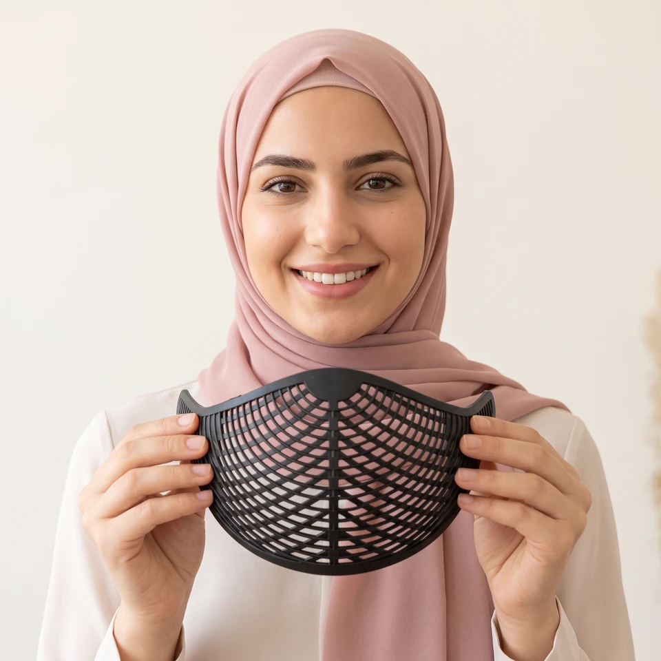 طوق ثبات الحجاب السيليكوني | مانع انزلاق الحجاب  Silicone Hijab Anti-Slip Grip Band