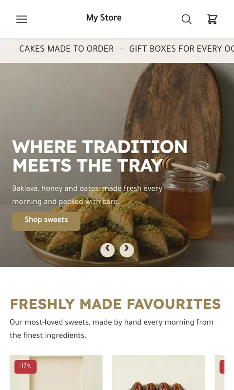 Sukkar - Food & Restaurants store template