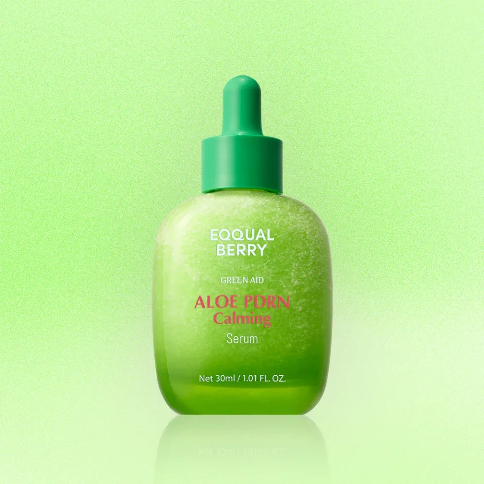 EQQUALBERRY Aloe PDRN Calming Smoothie Serum 30 ml – Aloe & 5-CICA Soothing Serum with Ceramides & Artemisia, Lightweight Hydration & Skin Comfort Support